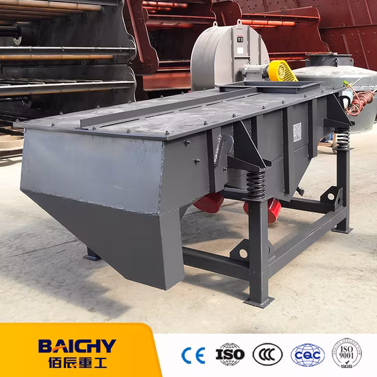 Tamiz de arena industrial, arena de sílice, criba vibratoria de grava, máquina de tamiz lineal para minería